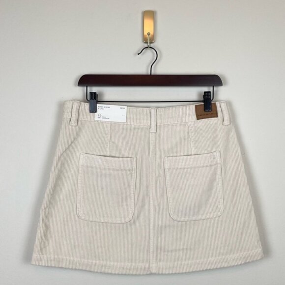 American Eagle NWT Zip-Up Corduroy Mini Skirt Size 10 - Picture 3 of 9